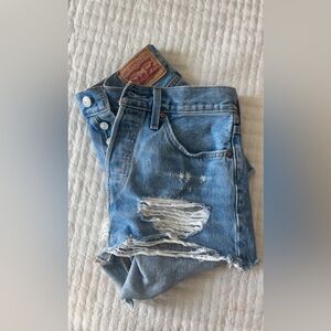 Levi's Blue Denim Shorts